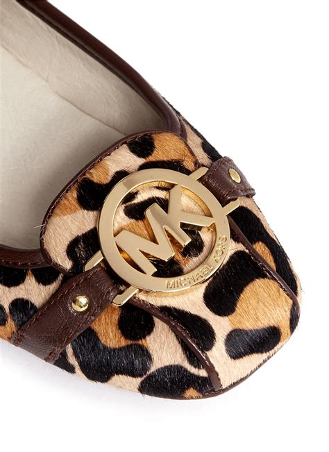 michael kors leopard baby shoes|Michael Kors leopard flats.